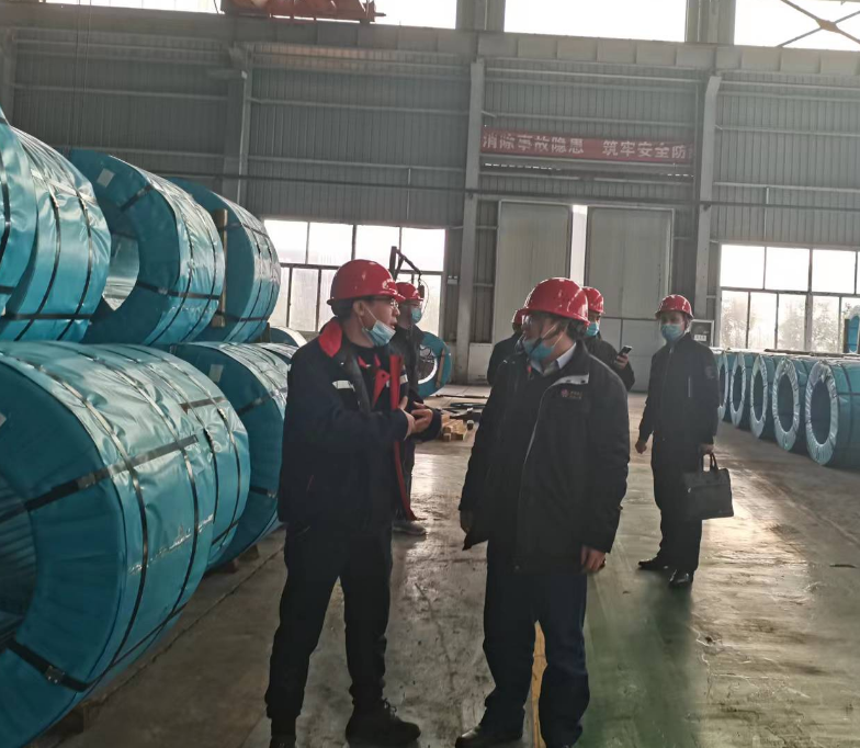 安波到漢中禹龍科技新材料有限公司、漢中和信金屬制品有限公司調(diào)研