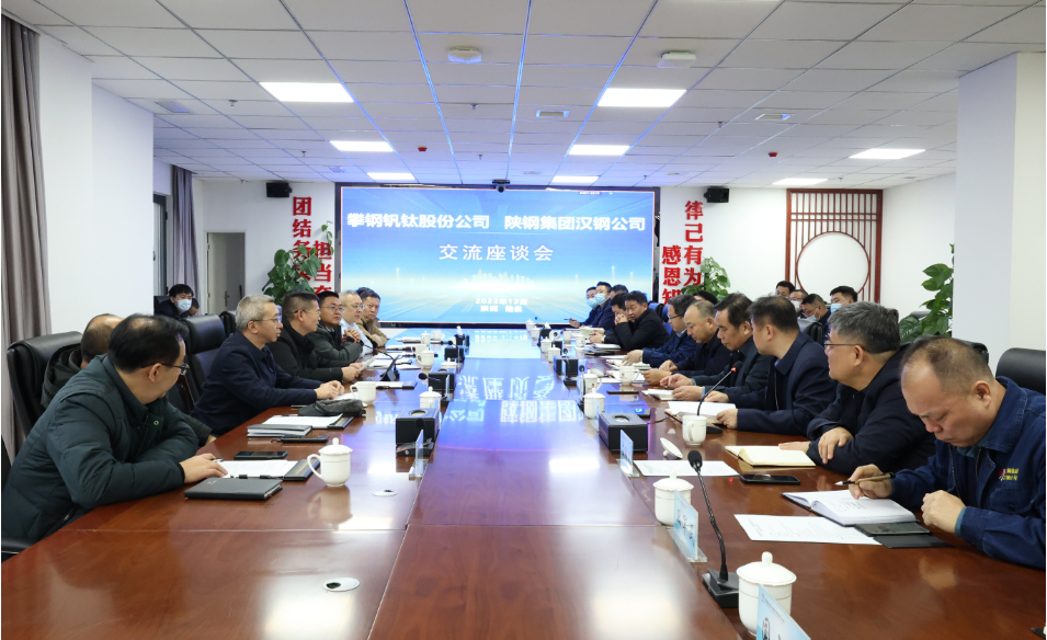 攀鋼釩鈦股份公司黨委書(shū)記李曉宇一行到漢鋼公司調(diào)研