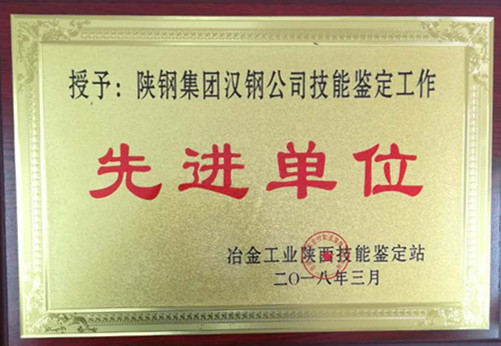 【金色榮譽(yù)】公司榮獲“2017年度技能鑒定先進(jìn)單位”榮譽(yù)